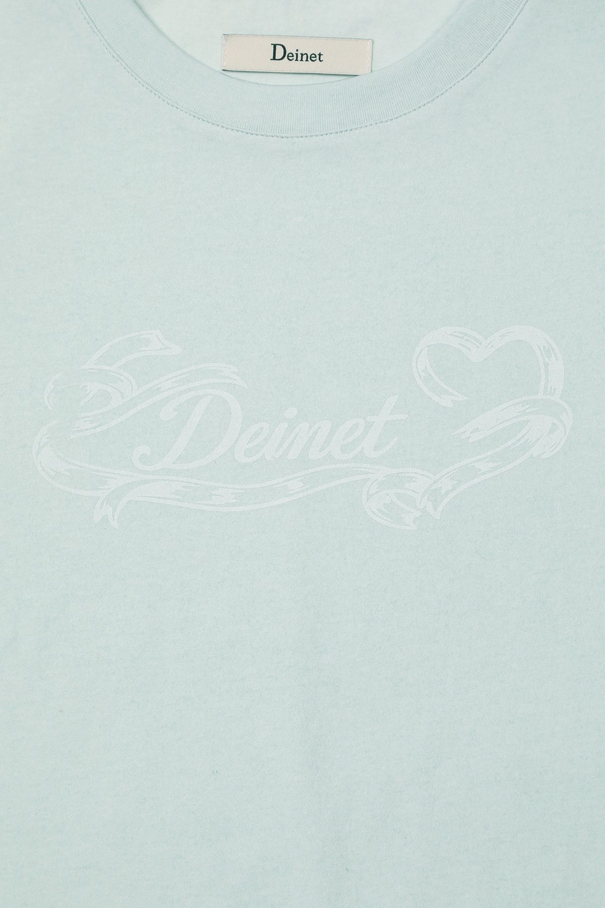 다이닛(DEINET) RUFFLE WASHED T-SHIRT IN MINT