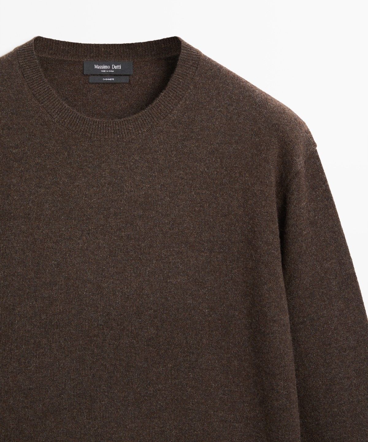 마시모두띠(MASSIMO DUTTI) 100% 캐시미어 립 니트 스웨터