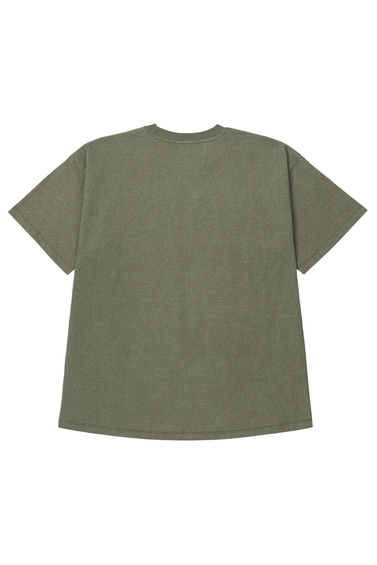 다이닛(DEINET) STUD HEART T-SHIRT IN KHAKI
