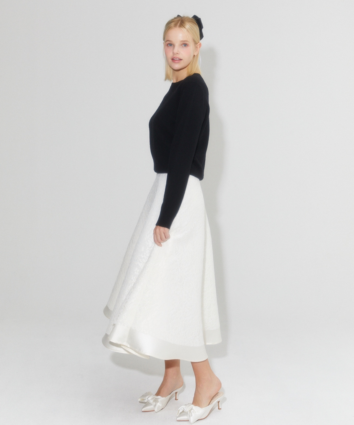 알리에나(ALIENAR) Silky race double skirt