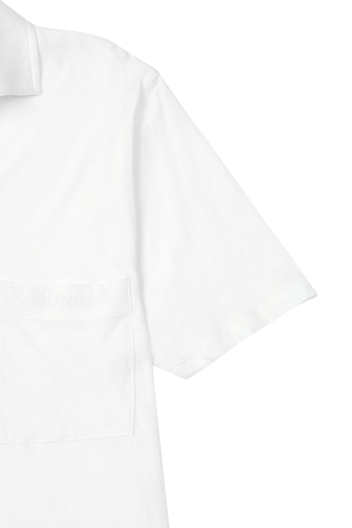 다이닛(DEINET) VINTAGE COLLAR T-SHIRT IN WHITE