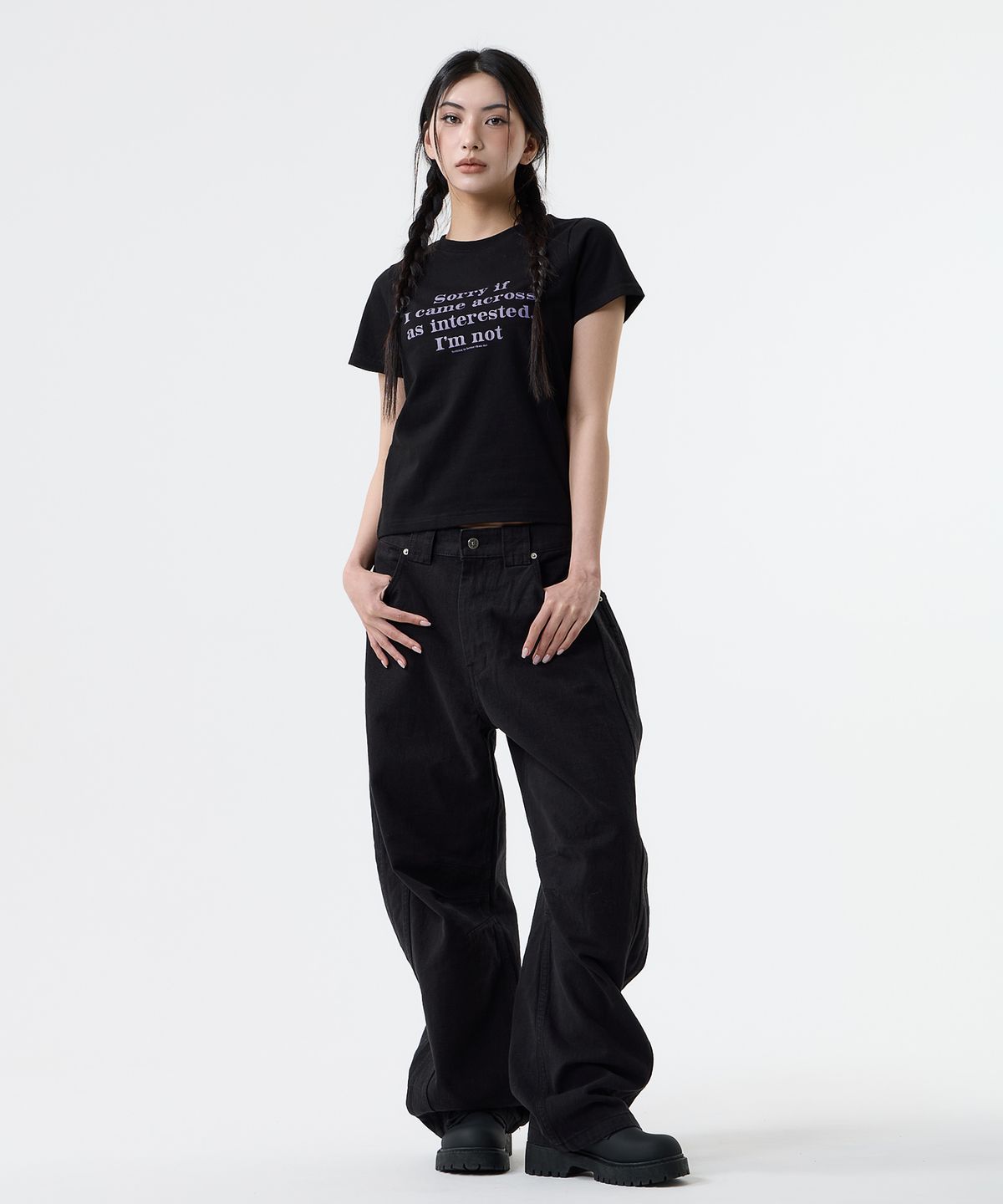 낫띵이즈베럴댄미(NOTHINGISBETTERTHANME) (W)COLD MESSAGE TEE_black