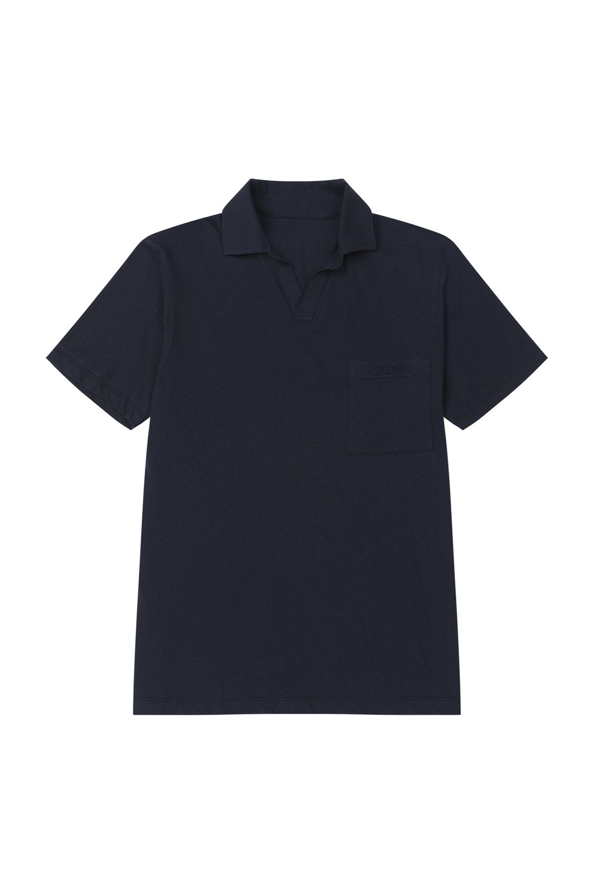 다이닛(DEINET) VINTAGE COLLAR T-SHIRT IN NAVY
