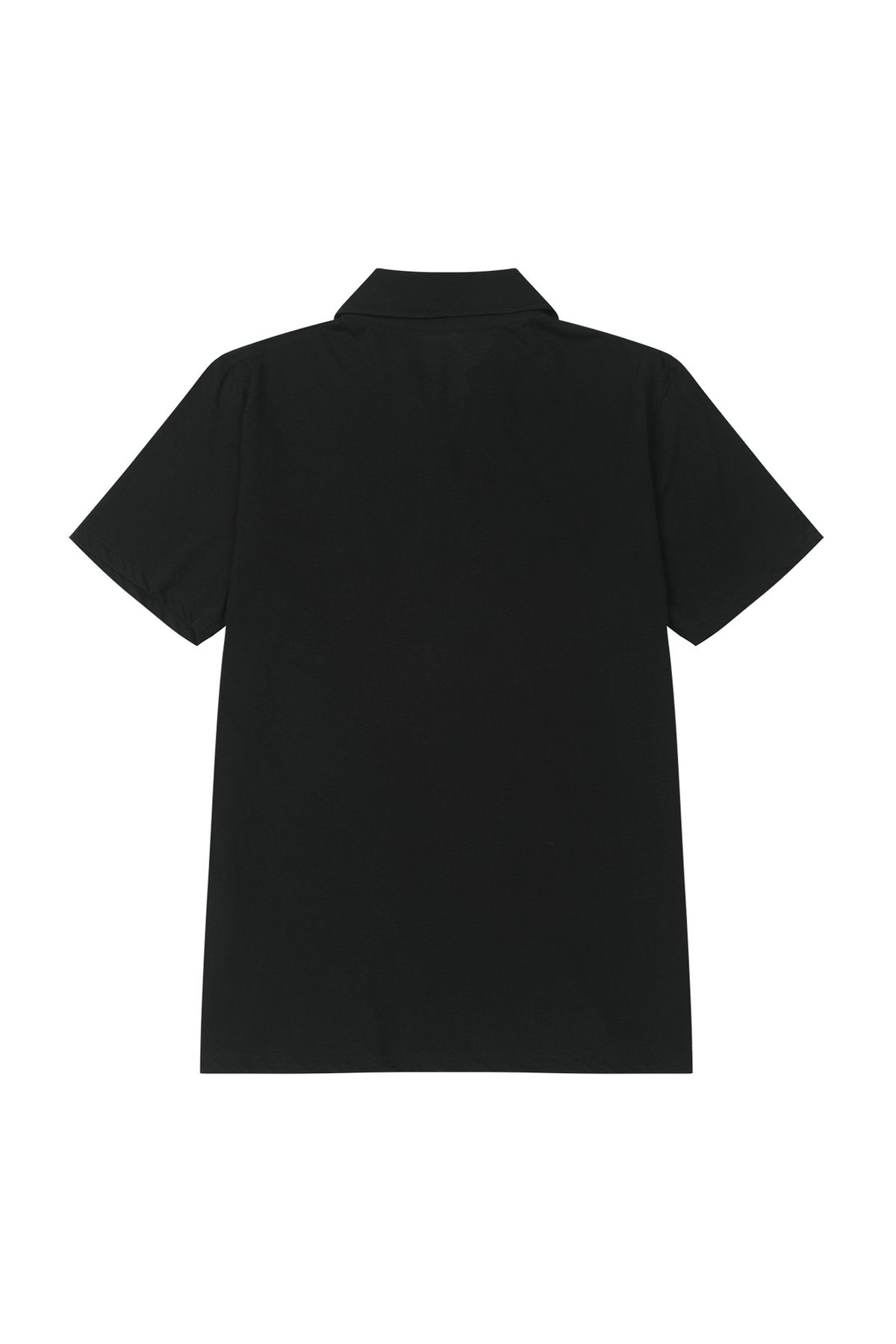 다이닛(DEINET) VINTAGE COLLAR T-SHIRT IN BLACK