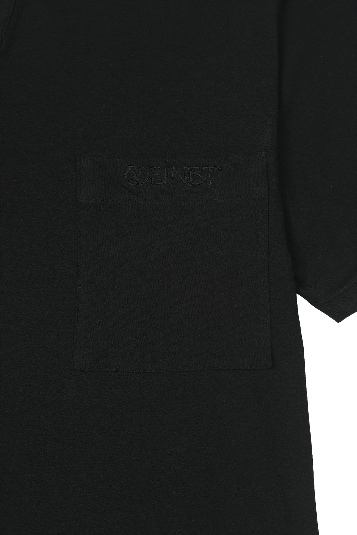 다이닛(DEINET) VINTAGE COLLAR T-SHIRT IN BLACK
