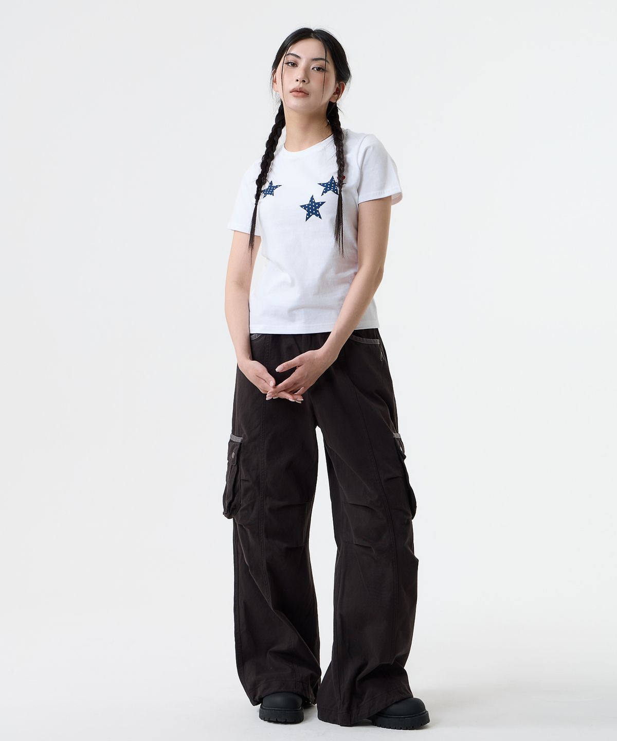 낫띵이즈베럴댄미(NOTHINGISBETTERTHANME) DOT STAR TEE_white