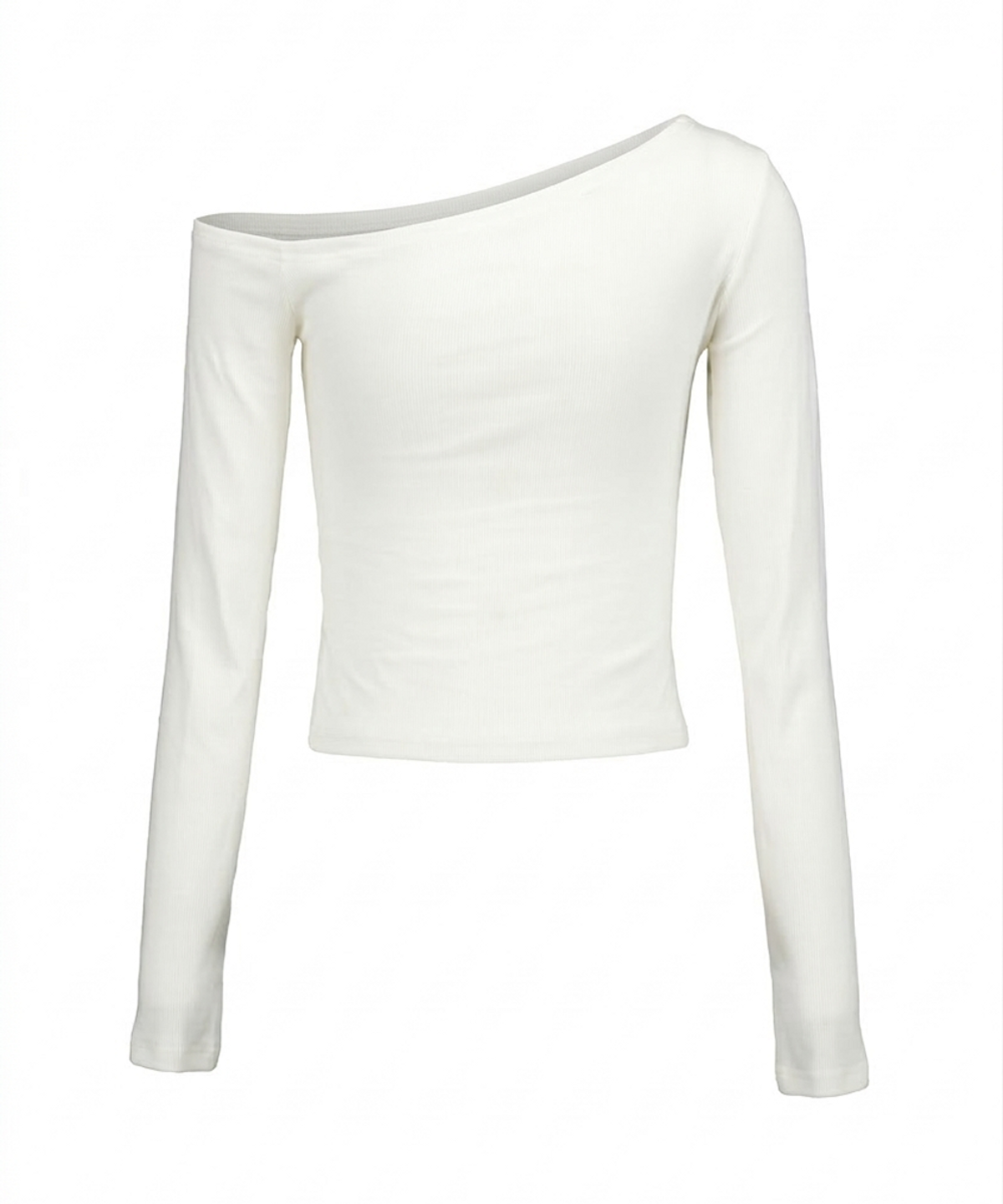 알리에나(ALIENAR) stone logo off long sleeve shirt (WH)