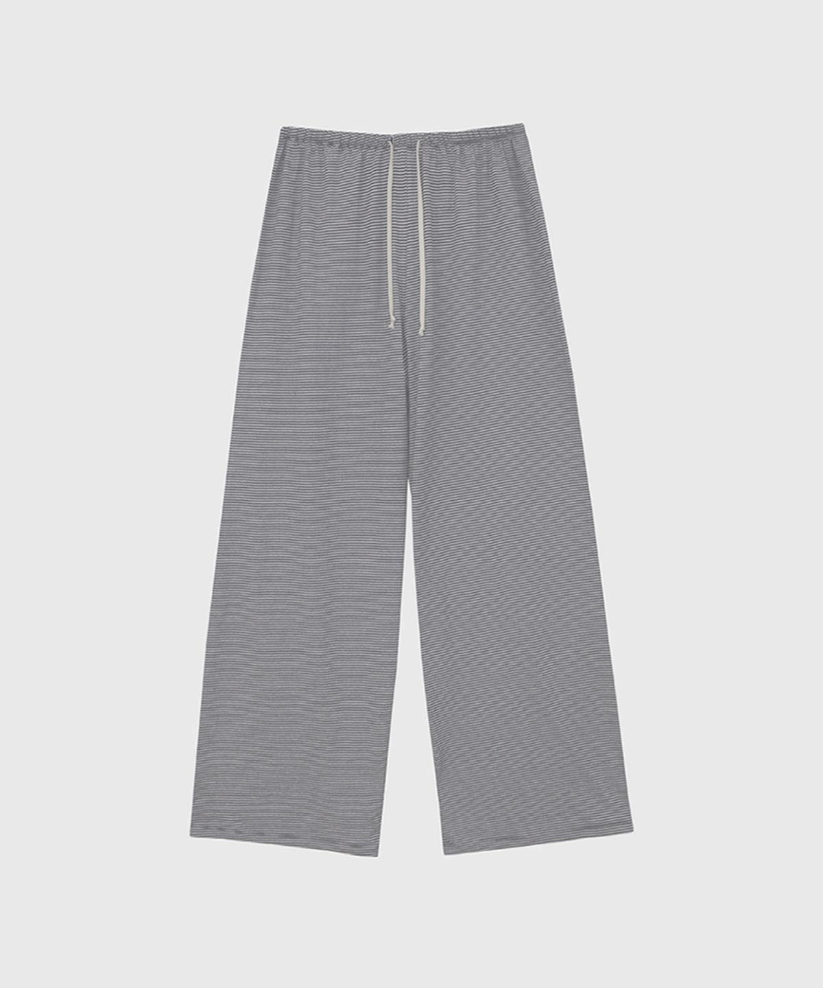 퀸스래빗(Q'SRB) Stripe Banding Loose Fit String Jersey Pants_3colors