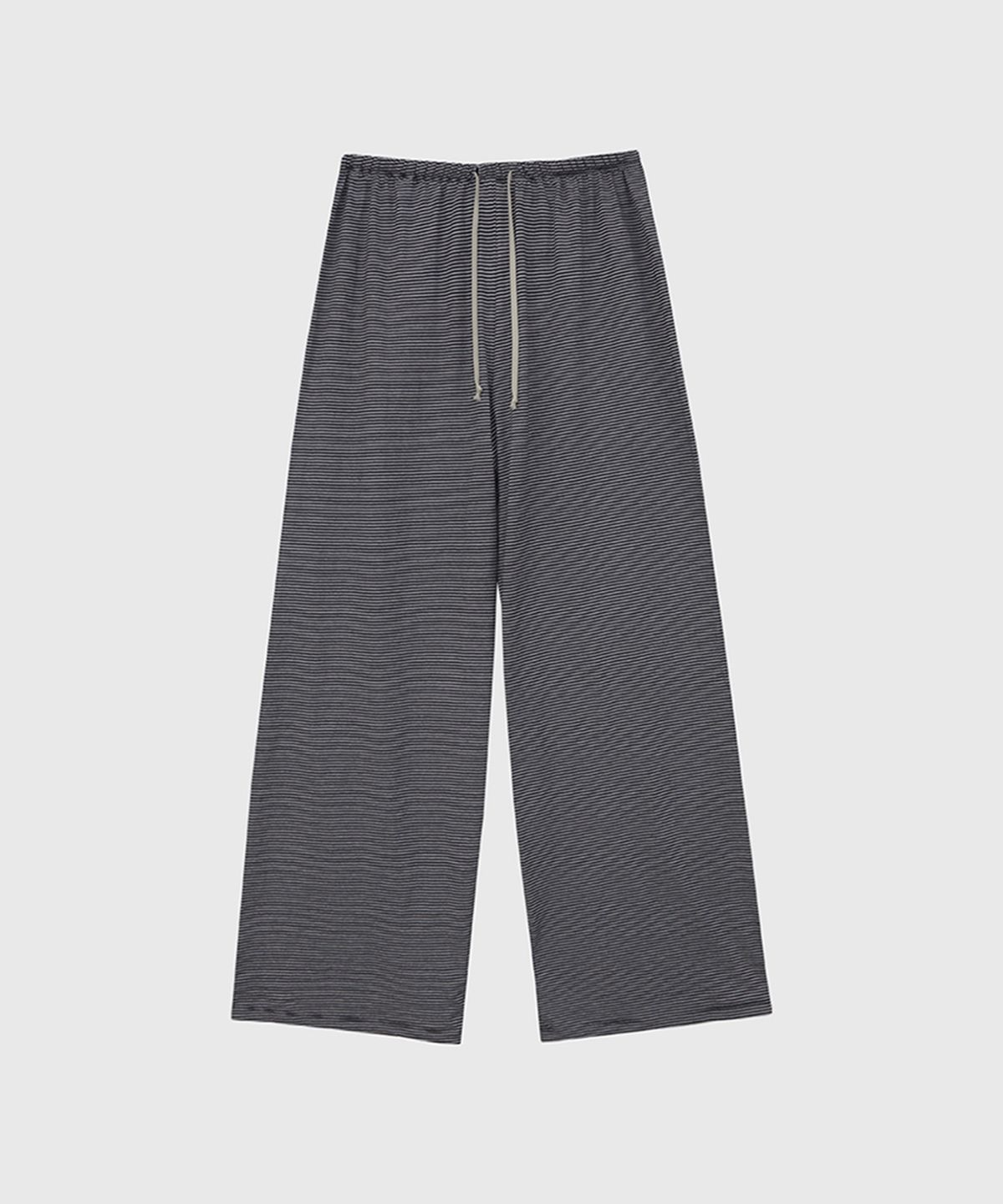 퀸스래빗(Q'SRB) Stripe Banding Loose Fit String Jersey Pants_3colors