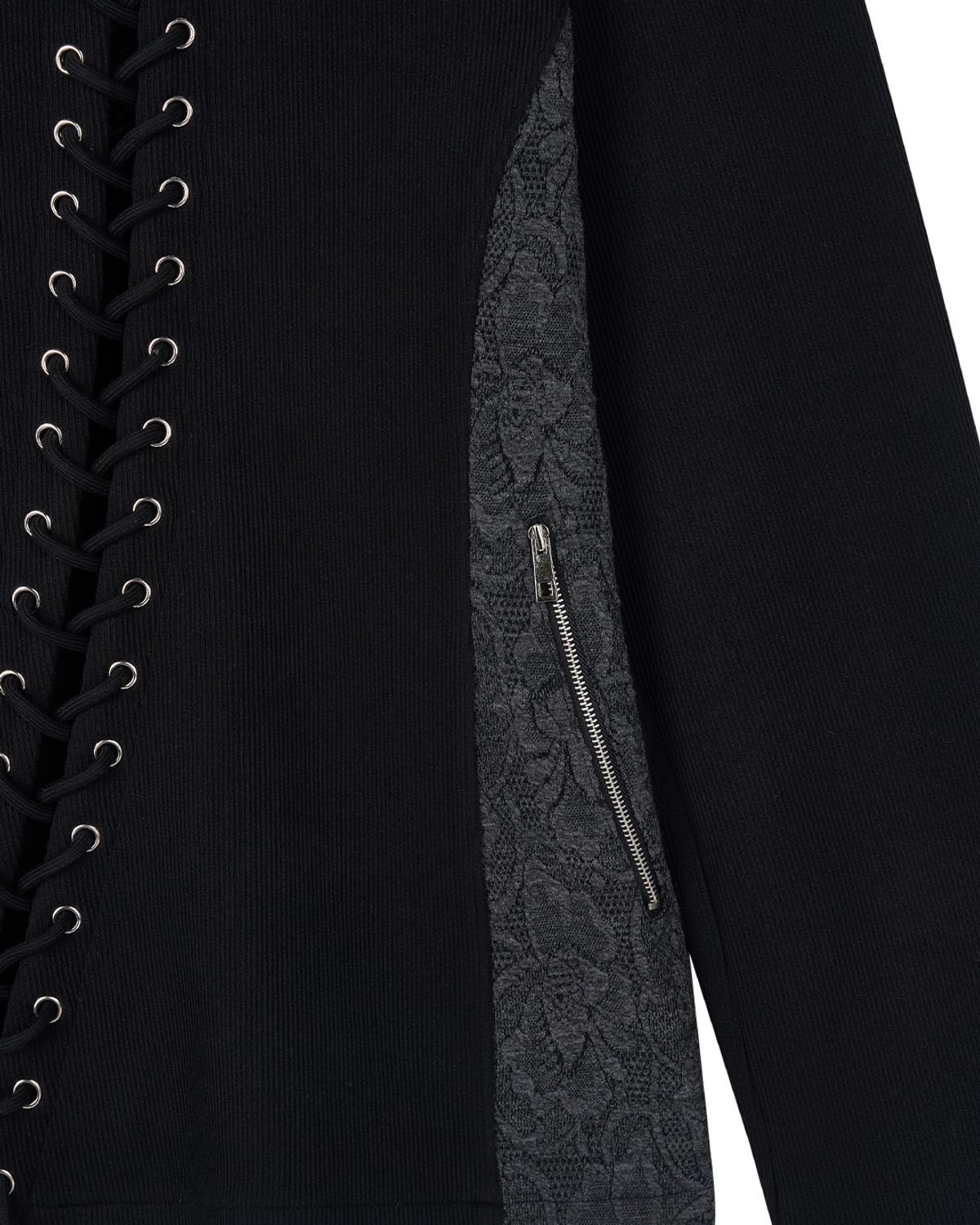 소티에(SUTIL) High-neck String Knit