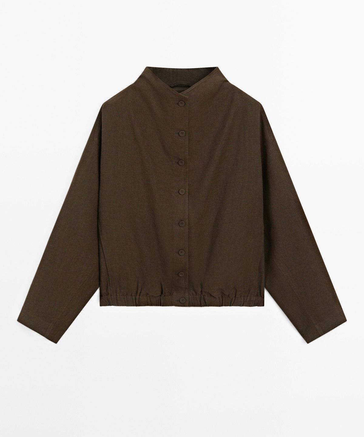 마시모두띠(MASSIMO DUTTI) 100% 린넨 봄버 자켓