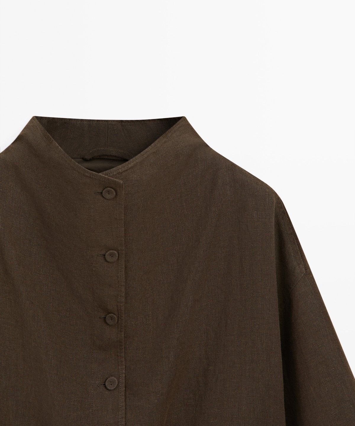 마시모두띠(MASSIMO DUTTI) 100% 린넨 봄버 자켓