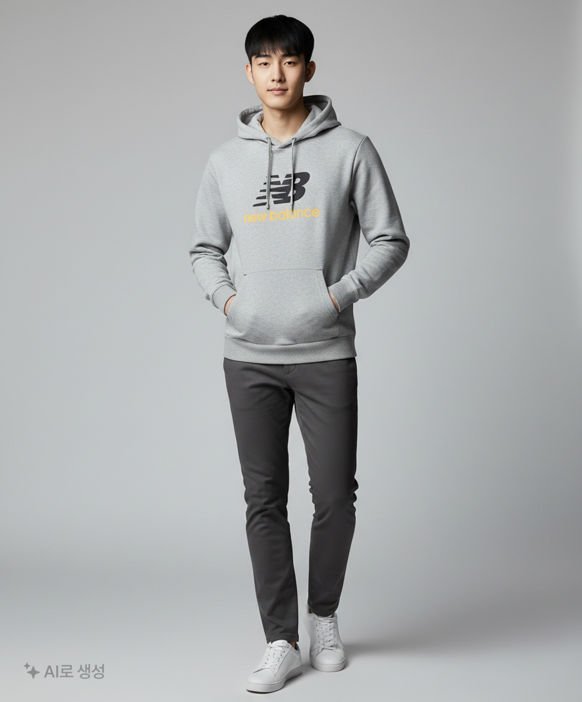 뉴발란스(NEW BALANCE) 후드 티셔츠 100