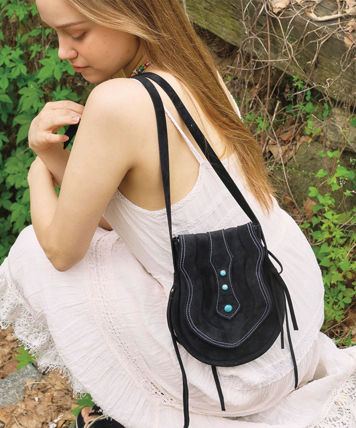 카마테클럽(CAMATECLUB) KoKo Western Bag - Black 핸드메이드, 네이티브아메리칸, 웨스턴