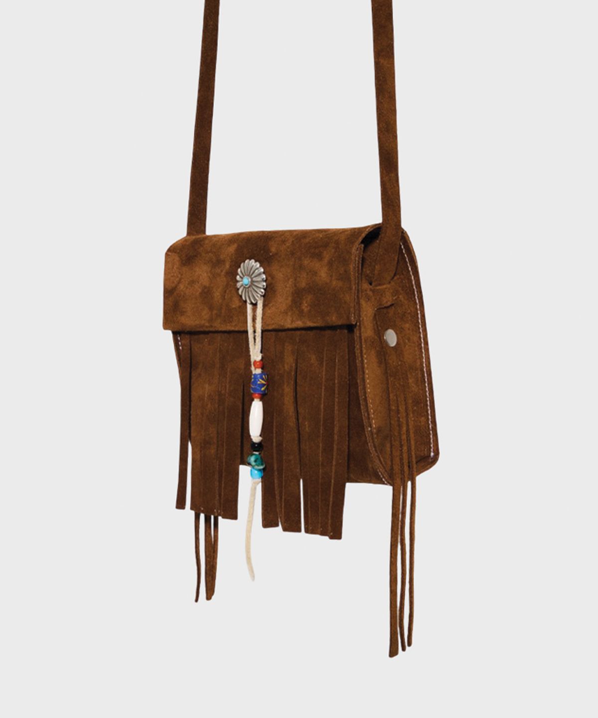 카마테클럽(CAMATECLUB) Light Tassel Bag - Brown 핸드메이드, 네이티브아메리칸, 웨스턴