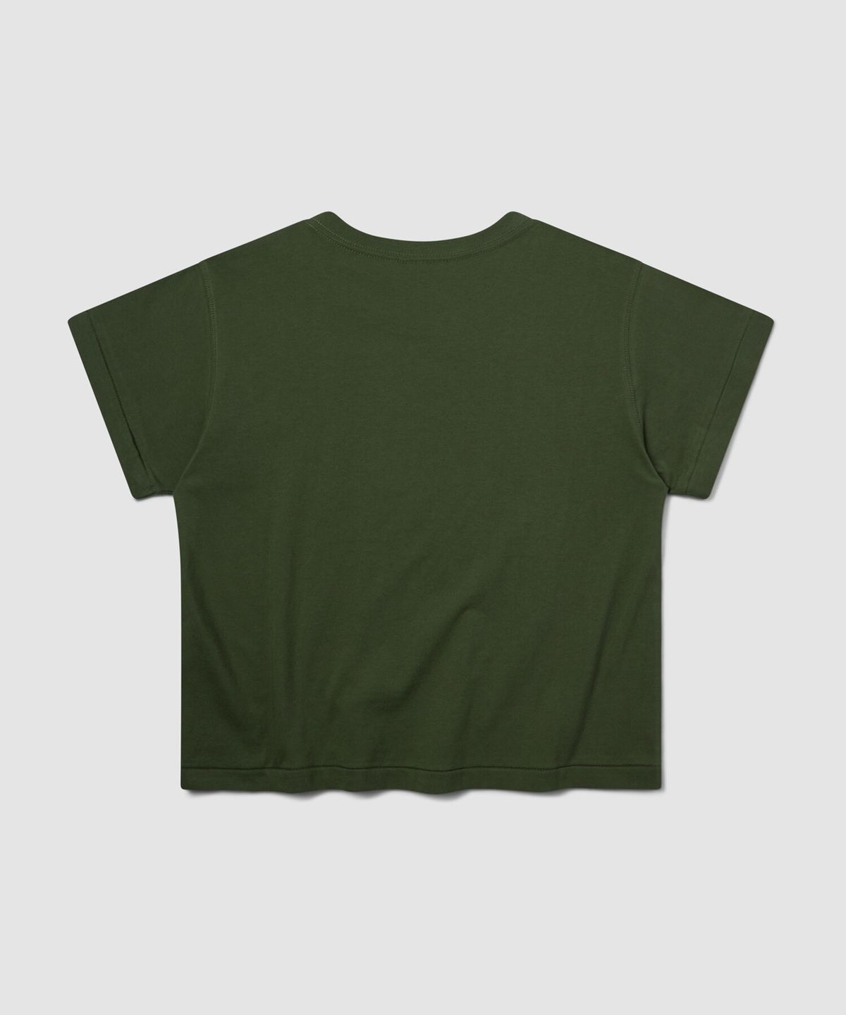 크래키(KRAKKI) [Women] Paint Logo Crop Tee_Khaki [KR265PWT462]