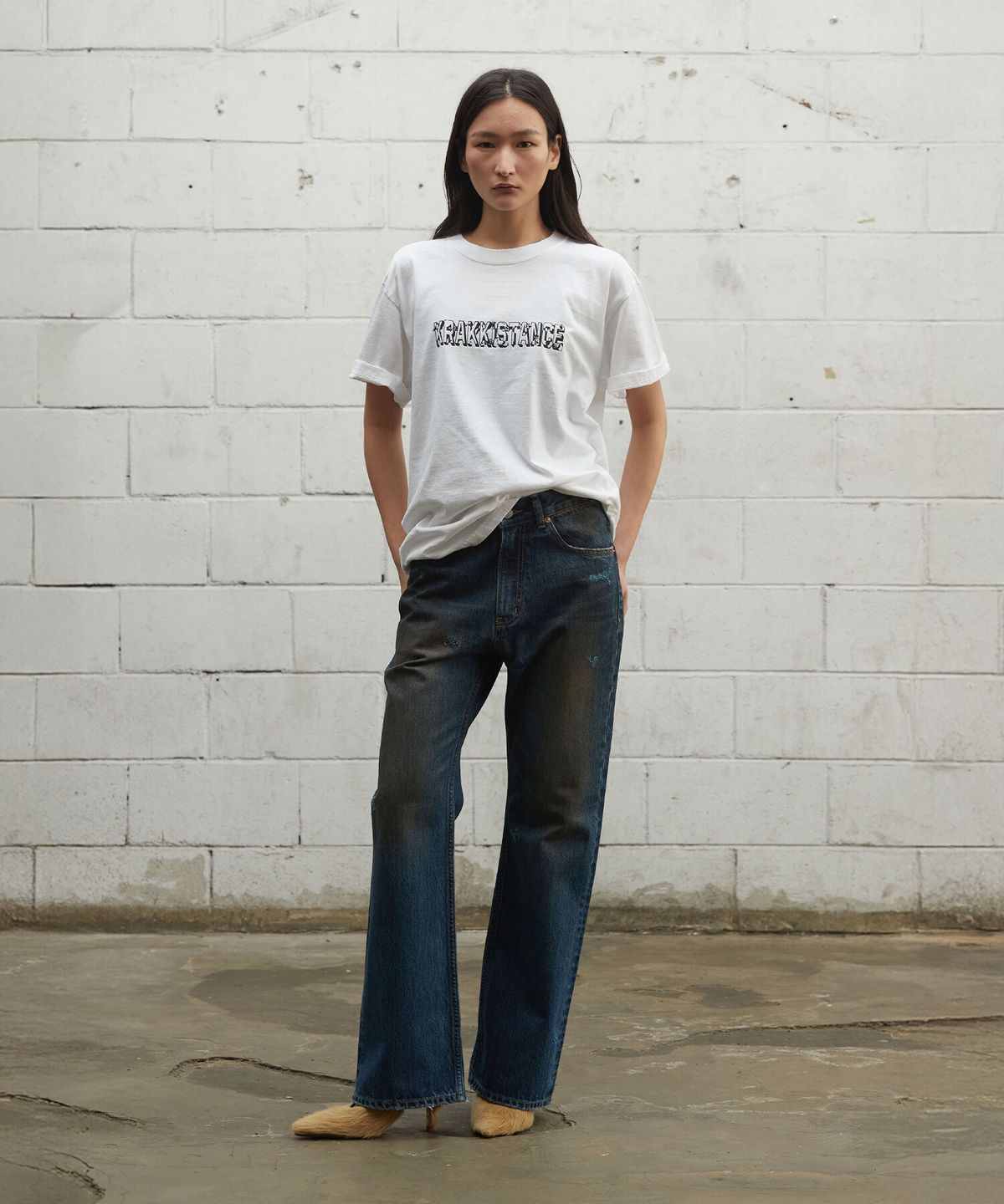 크래키(KRAKKI) [Unisex] Stance Logo Tee_White [KR265PUT411]