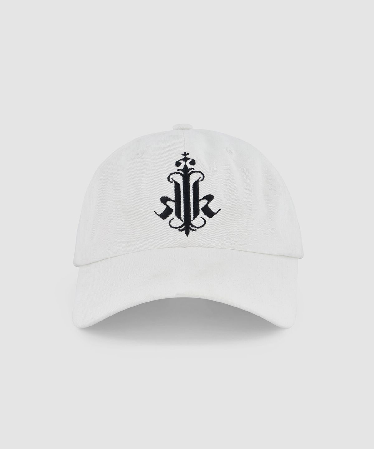 크래키(KRAKKI) [Unisex] Initial Logo Cap 01_White [KR269POH401]
