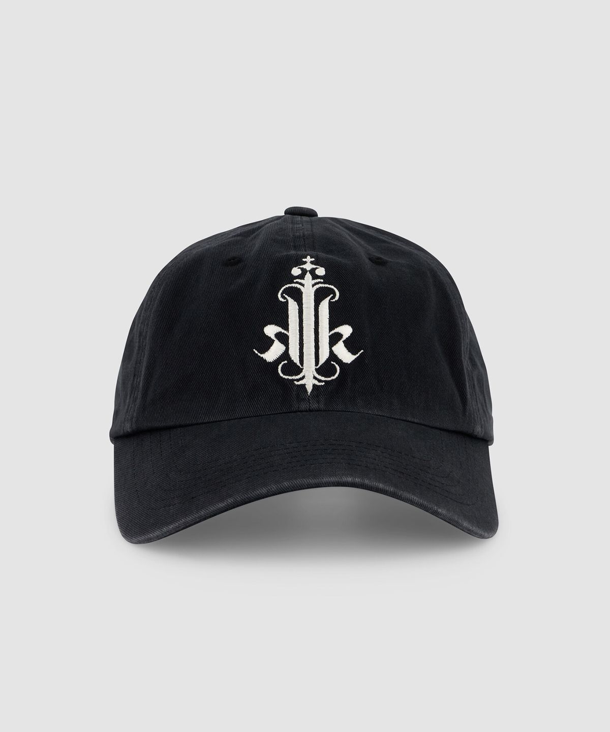크래키(KRAKKI) [Unisex] Initial Logo Cap 01_Black [KR269POH402]