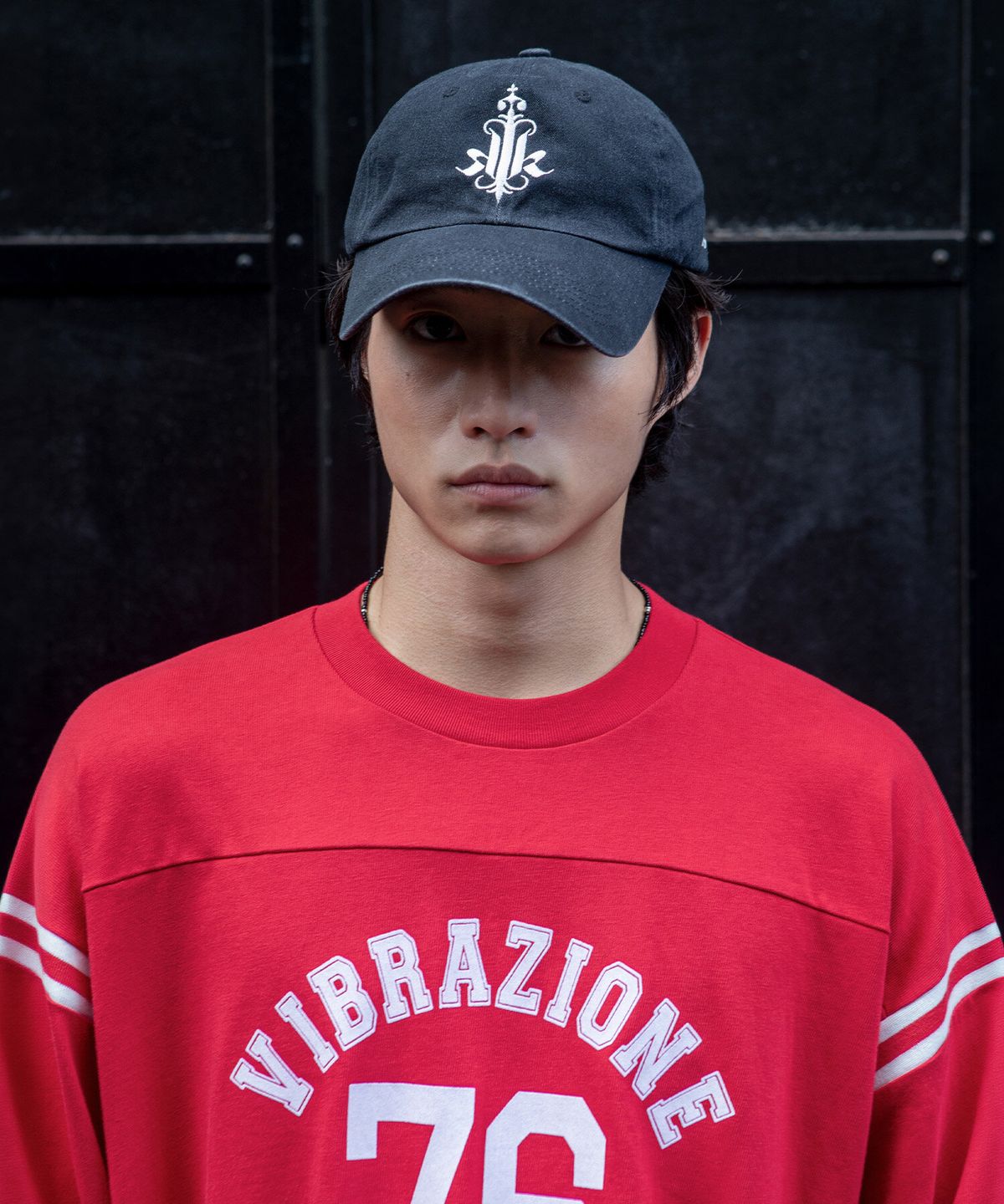 크래키(KRAKKI) [Unisex] Initial Logo Cap 01_Black [KR269POH402]