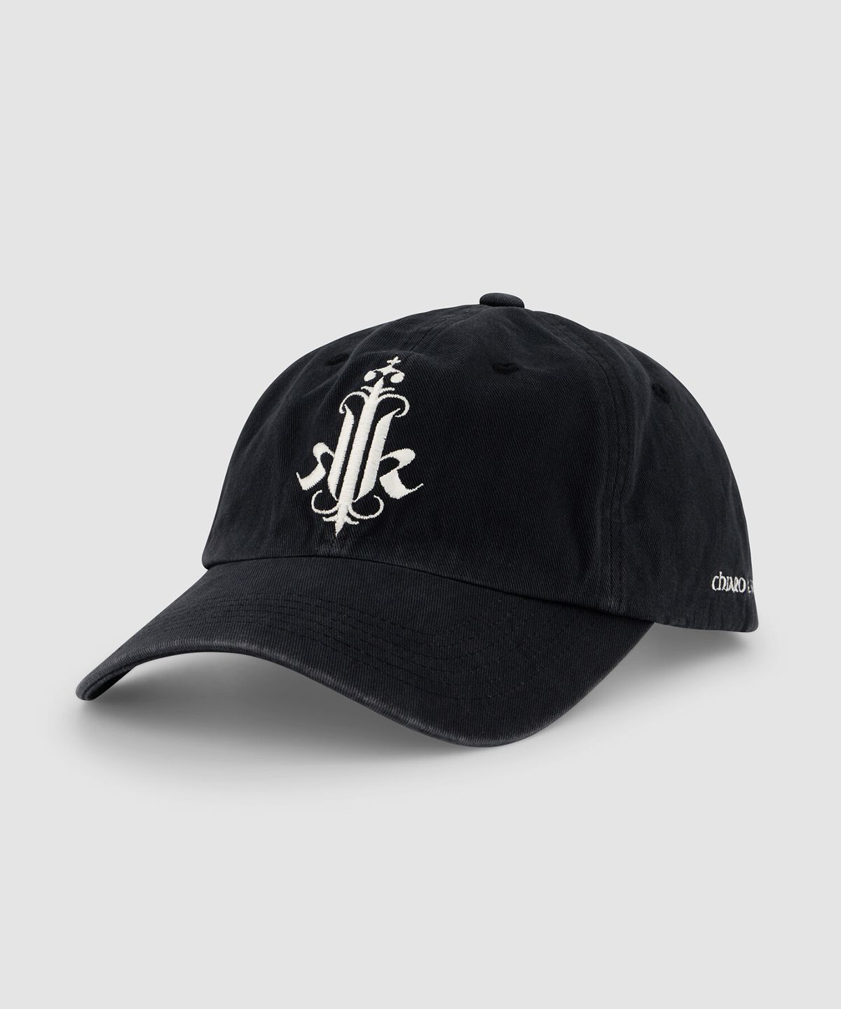 크래키(KRAKKI) [Unisex] Initial Logo Cap 01_Black [KR269POH402]