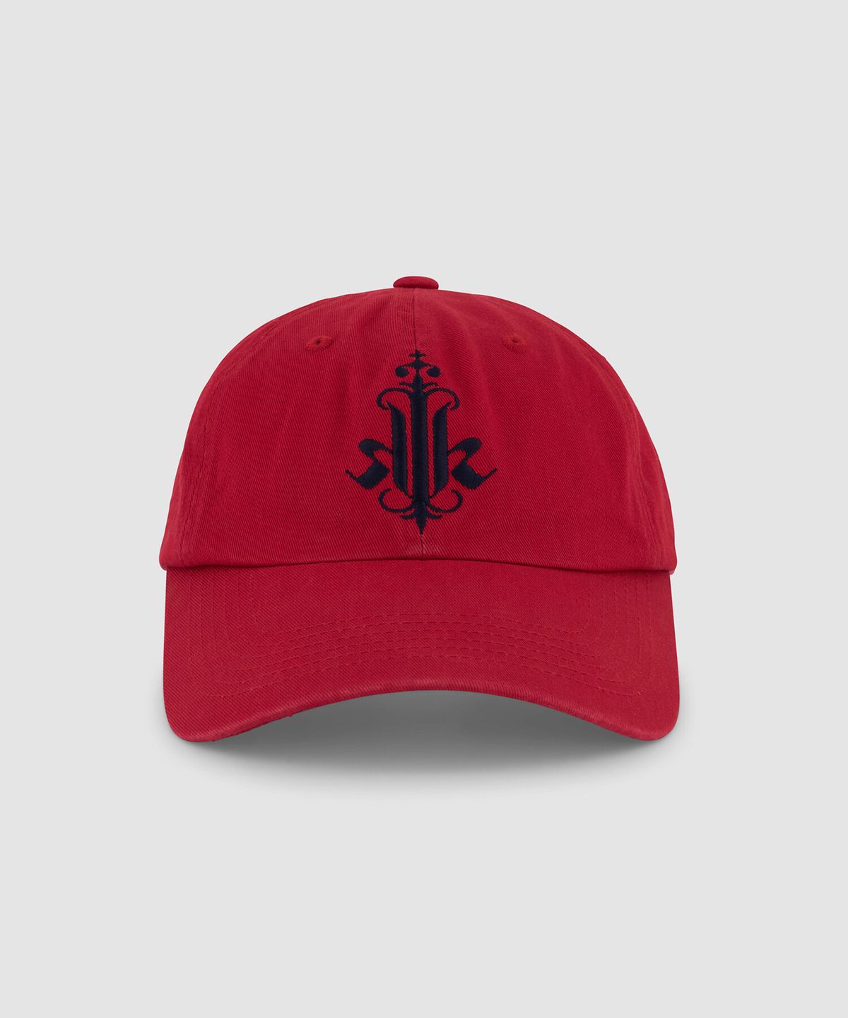 크래키(KRAKKI) [Unisex] Initial Logo Cap 01_Red [KR269POH403]
