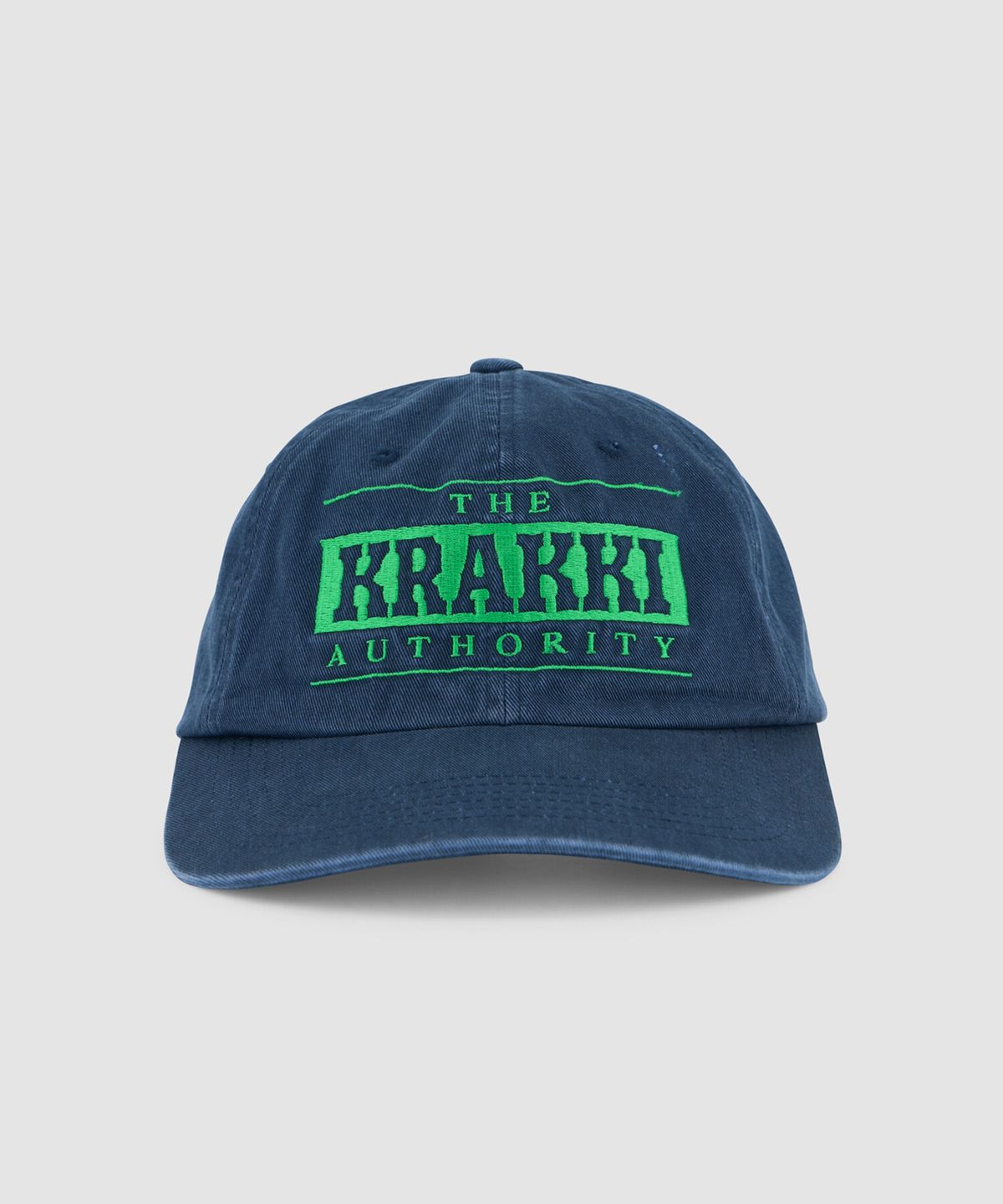 크래키(KRAKKI) [Unisex] Box Logo Cap 02_Navy [KR269POH411]