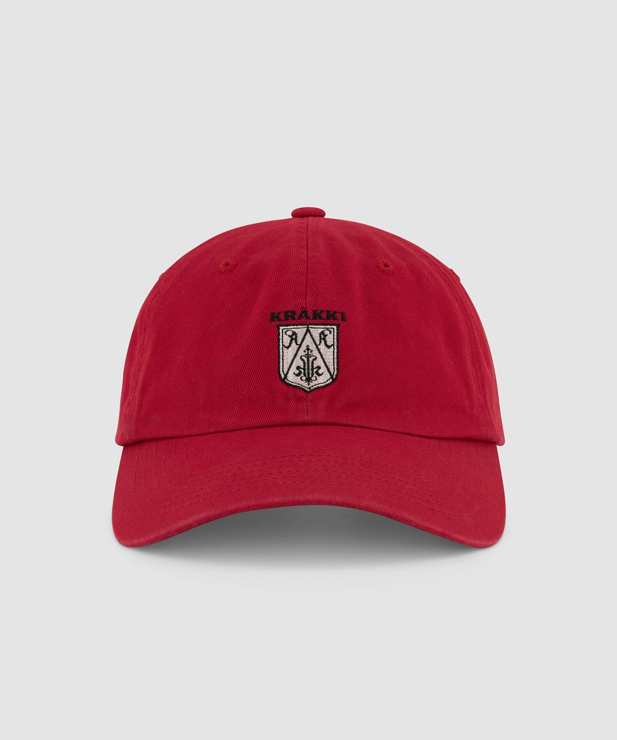크래키(KRAKKI) [Unisex] Flag Logo Cap 03_Red [KR269POH422]