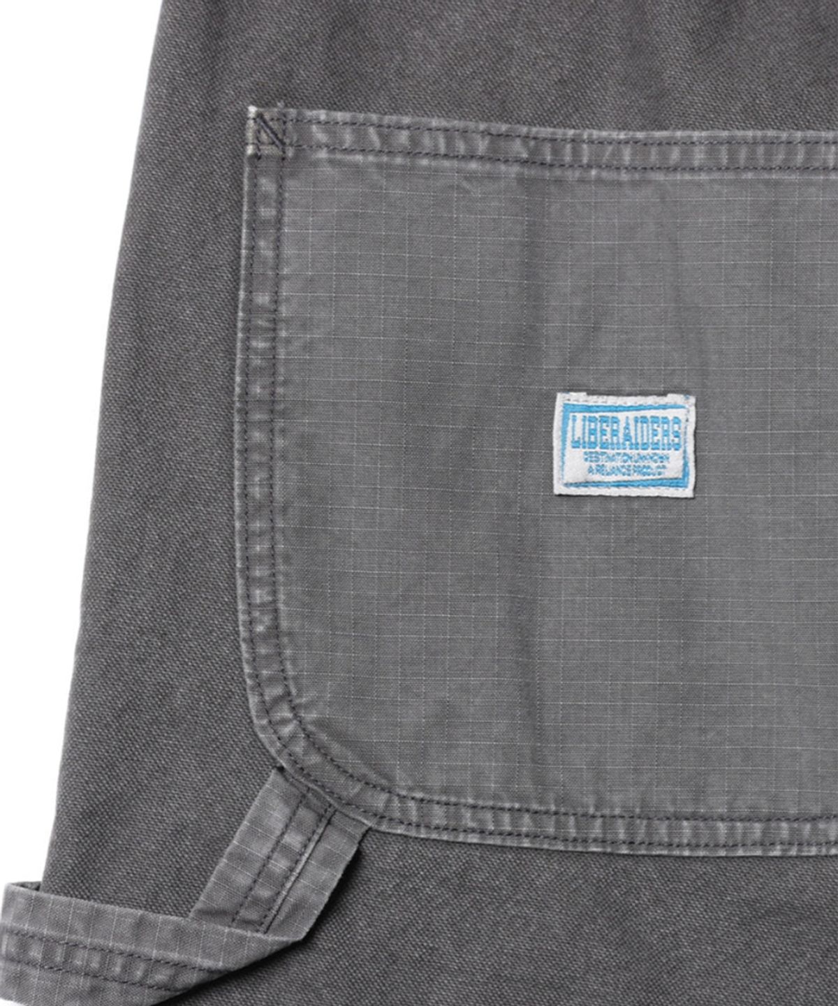 찬스클로딩(CHANCE CLOTHING) HANDWRITING CANVAS WORK SHORTS - BLACK