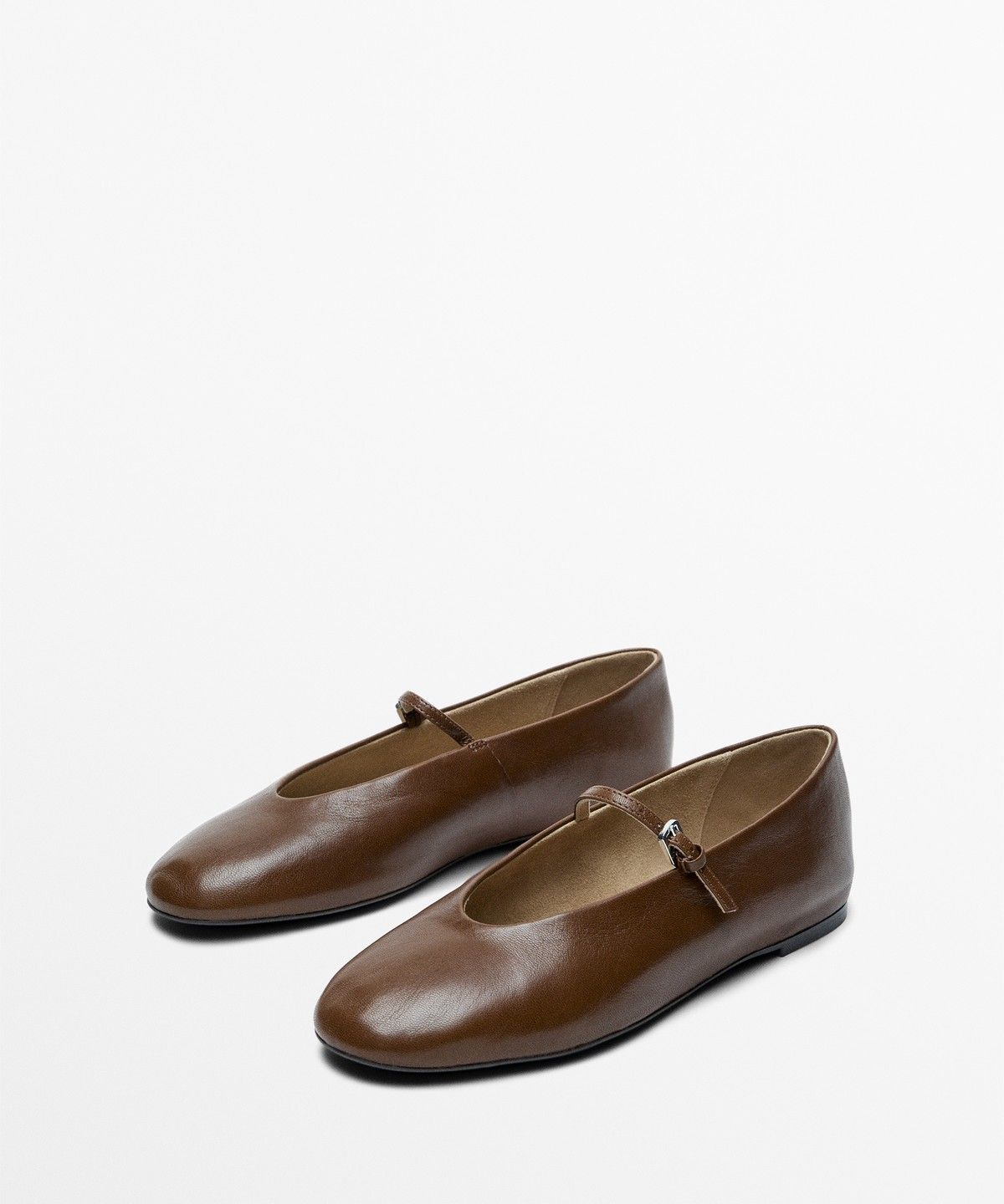 마시모두띠(MASSIMO DUTTI) 소프트 레더 발레리나
