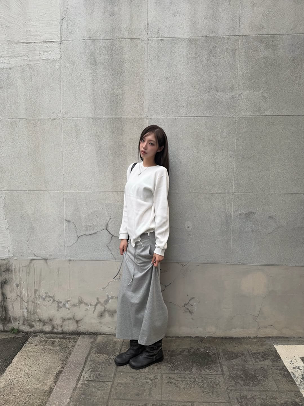 요키토키(YOKI TOKI) VTG WAFFLE LONG SLEEVE [Off-White]
