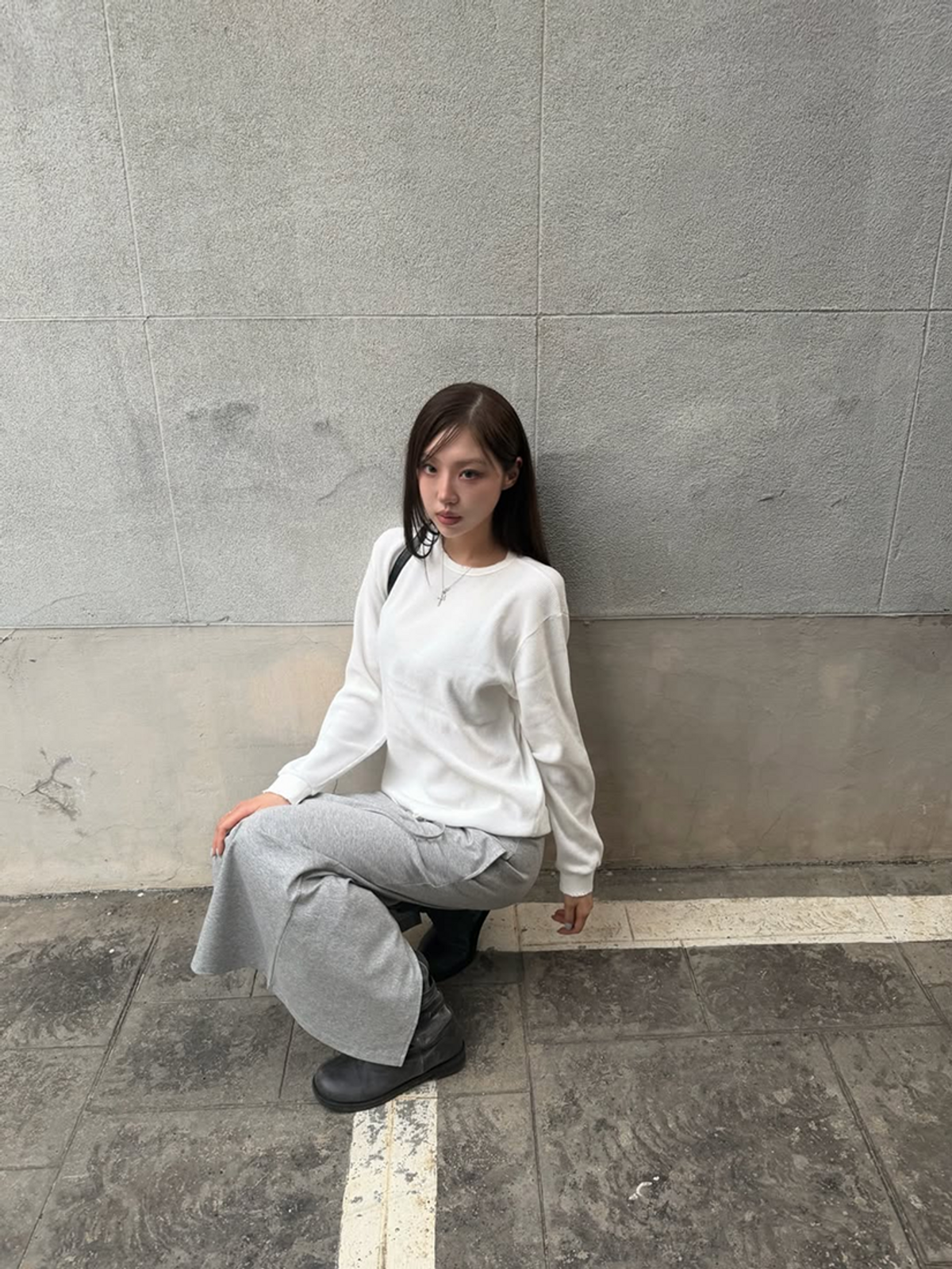 요키토키(YOKI TOKI) VTG WAFFLE LONG SLEEVE [Off-White]