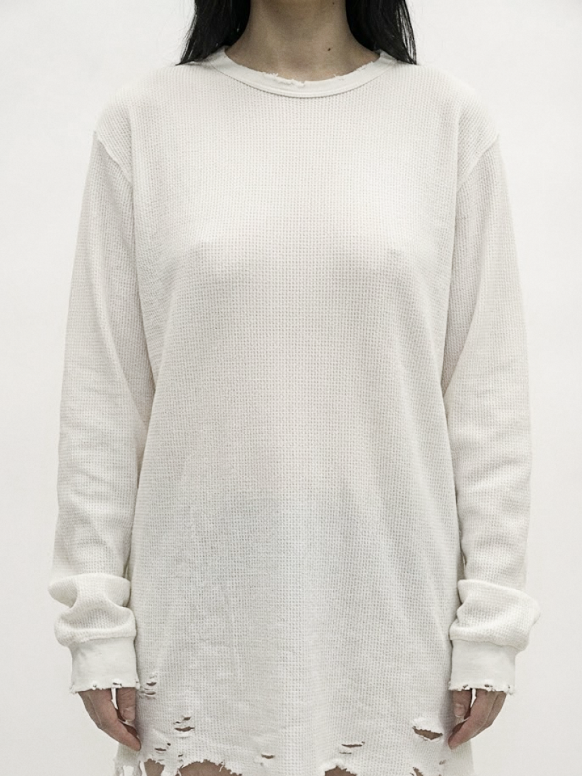 요키토키(YOKI TOKI) VTG WAFFLE LONG SLEEVE [Off-White]