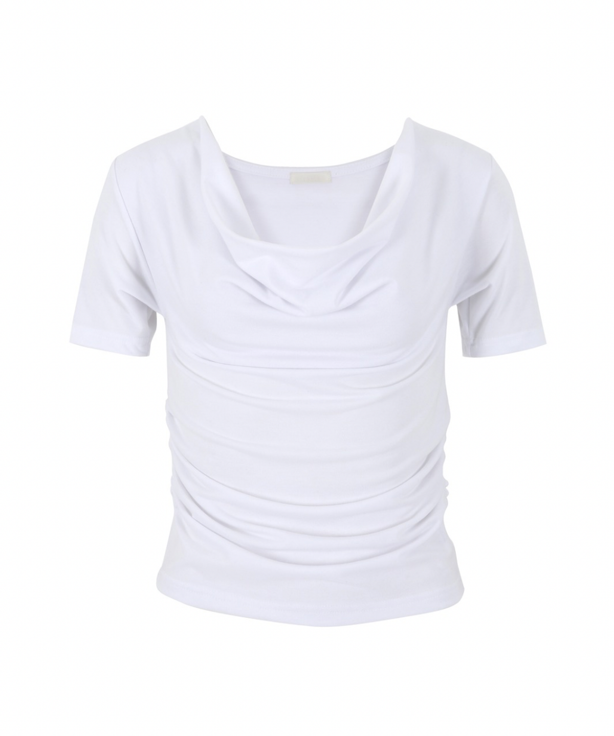 아이씨에(ISEEAE) 3-Way Cowl Neck Top (White, Pink, Black) 카울넥, 언발, 오프숄더 3-WAY 반팔 블라우스