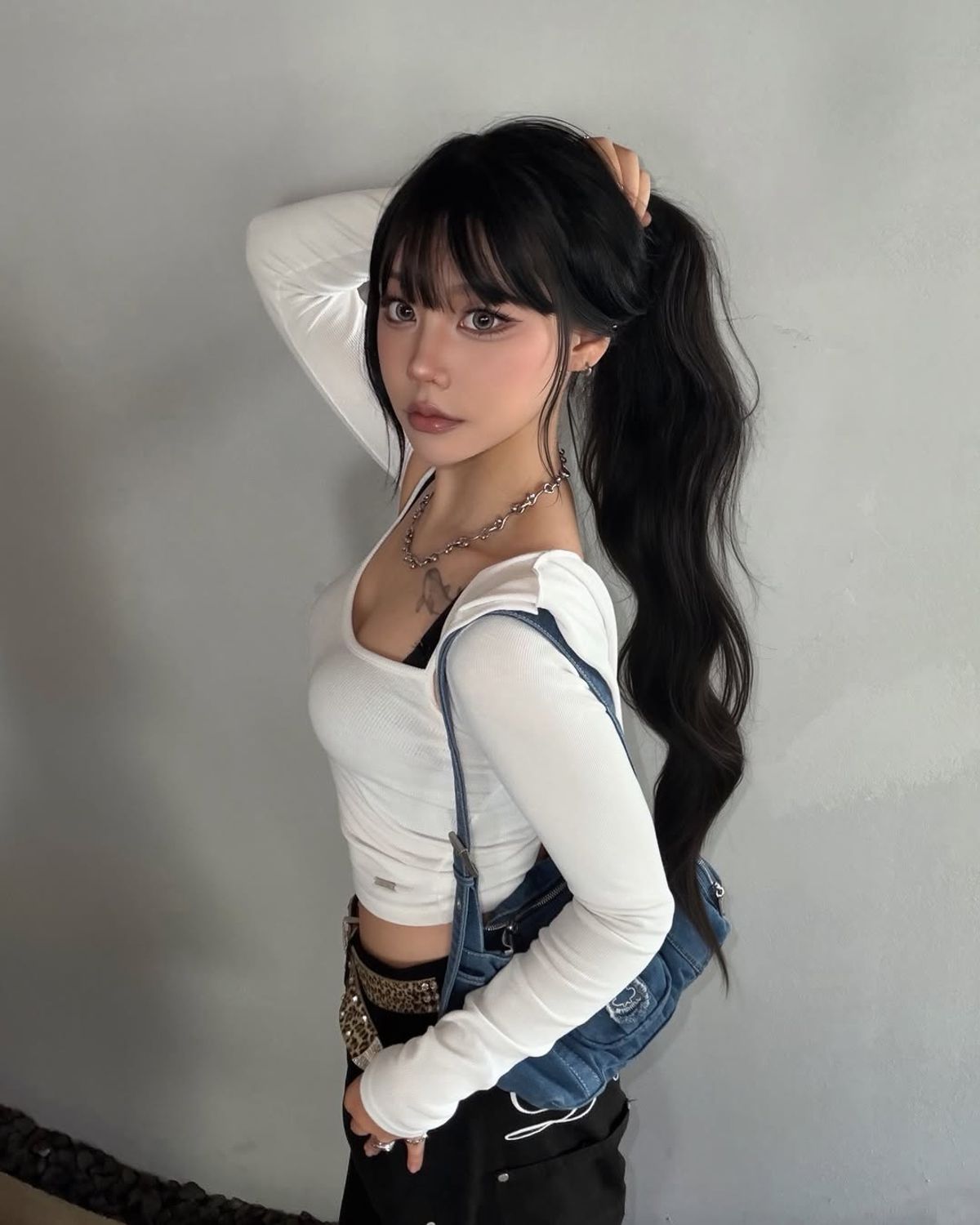 요키토키(YOKI TOKI) HOODED BOLERO & RIBBED CAMI TOP SET [White]