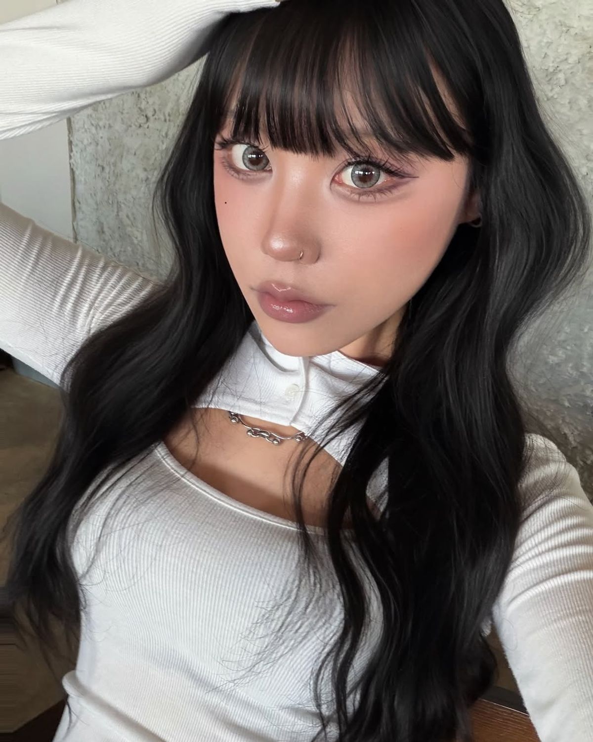 요키토키(YOKI TOKI) HOODED BOLERO & RIBBED CAMI TOP SET [White]