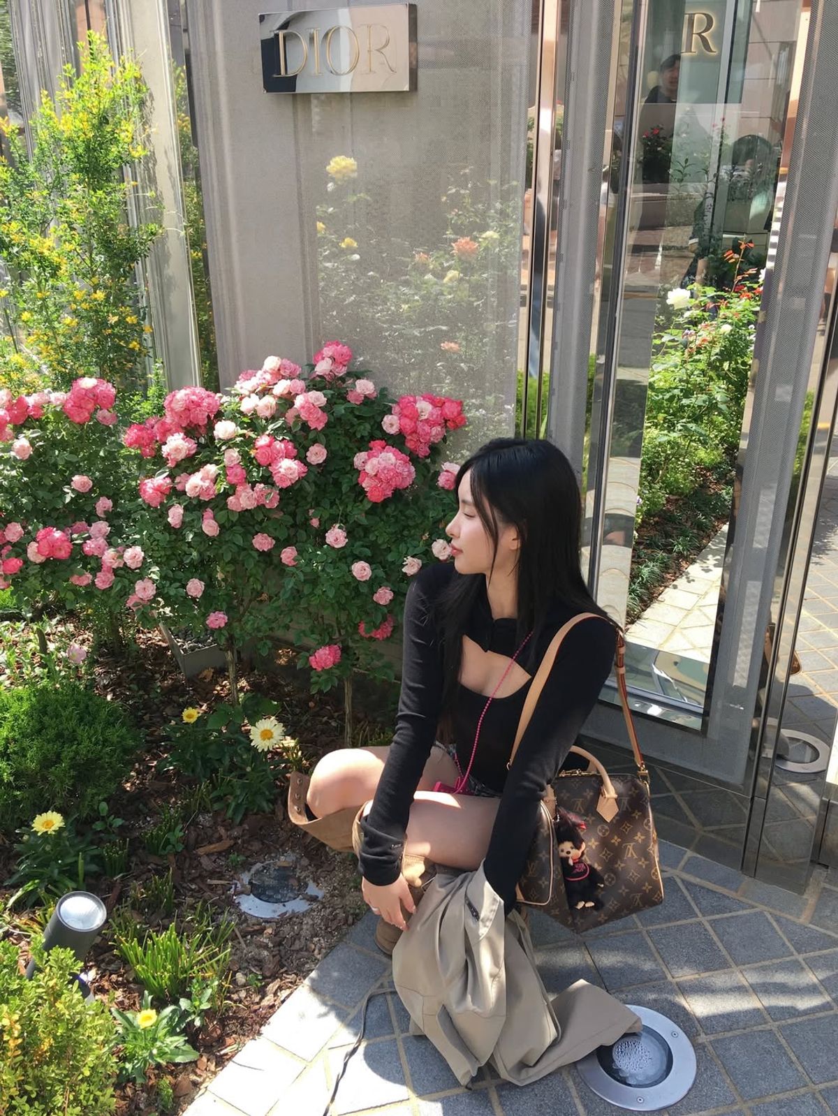 요키토키(YOKI TOKI) HOODED BOLERO & RIBBED CAMI TOP SET [Black]