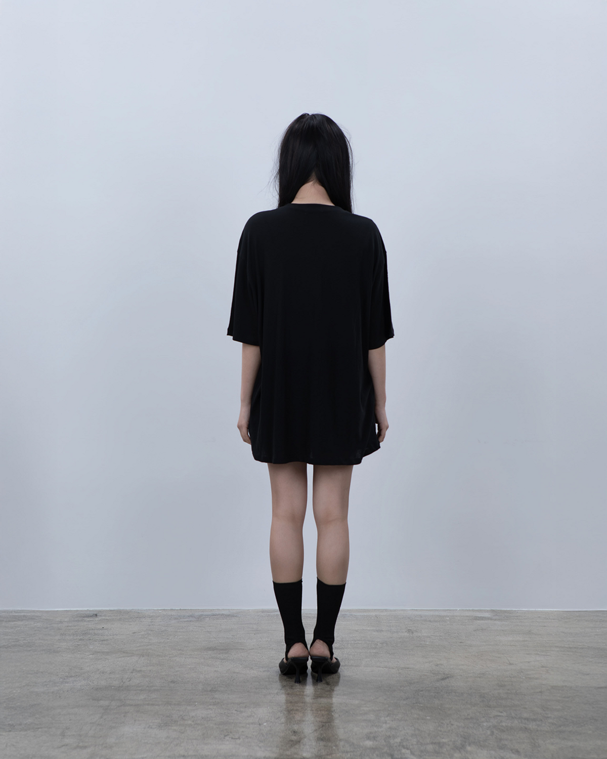 요키토키(YOKI TOKI) BLA BLA HEART OVER FIT T-SHIRT [Black]