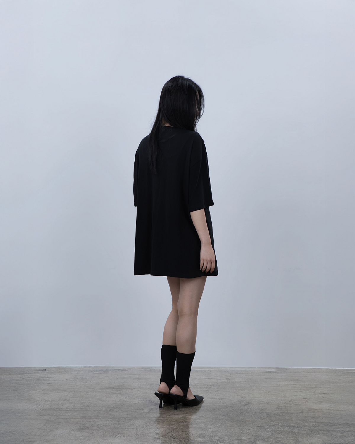 요키토키(YOKI TOKI) BLA BLA HEART OVER FIT T-SHIRT [Black]