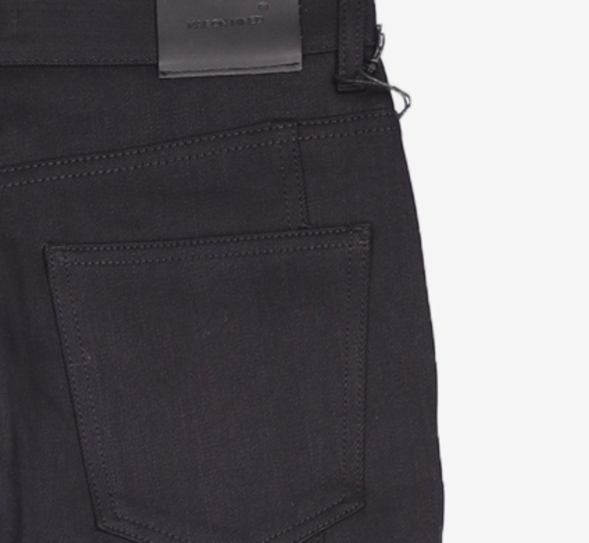 메종미네드(MAISON MINED) SNAP BACK SLIT WIDE JEAN BLACK 48