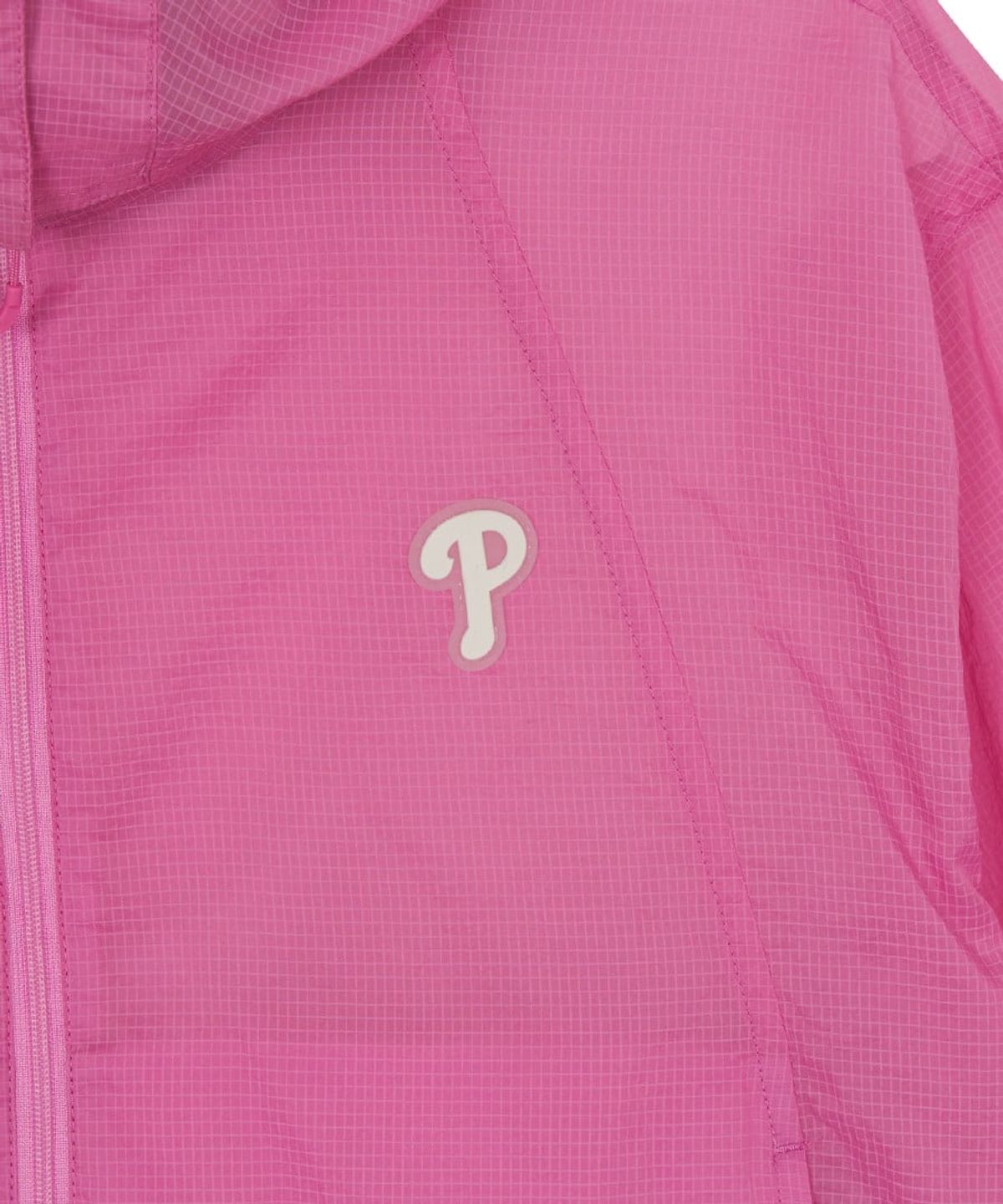 엠엘비(MLB) 여성 스포티브 립스탑 초경량 시스루 바람막이 PHI (Hot Pink)