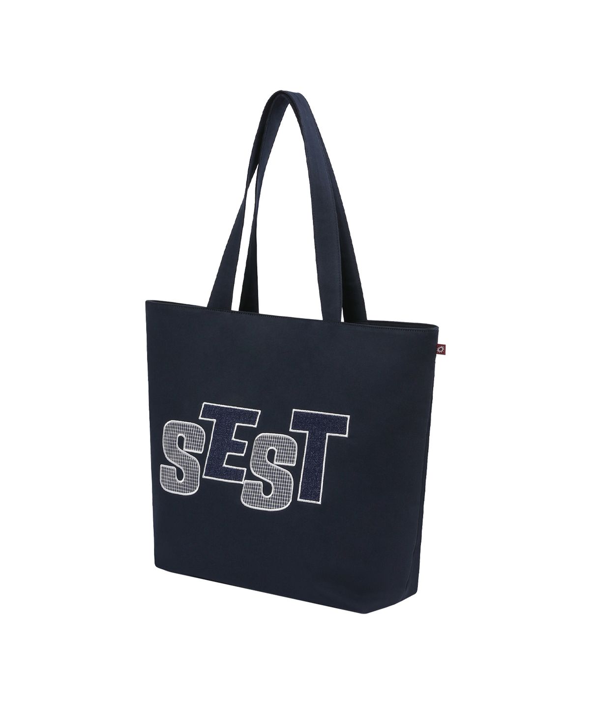 에스이에스티(S'EST) Patch Shopper Bag Navy