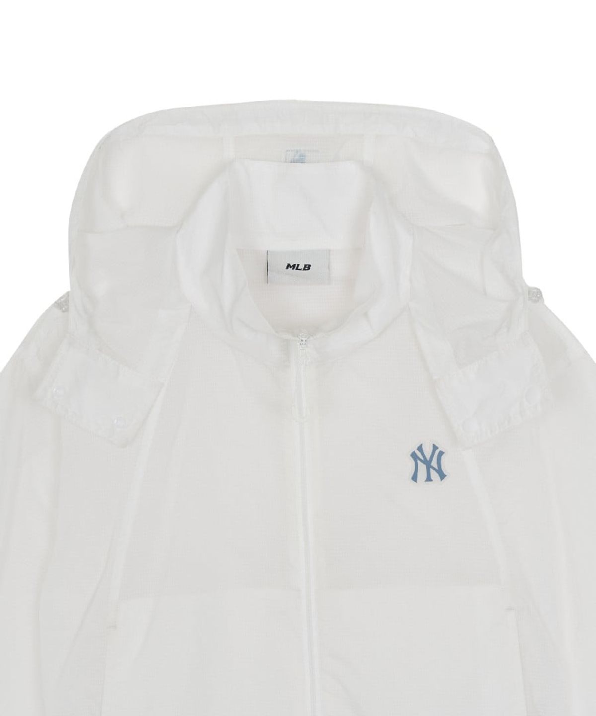 엠엘비(MLB) 여성 스포티브 립스탑 초경량 시스루 바람막이 NY (White)