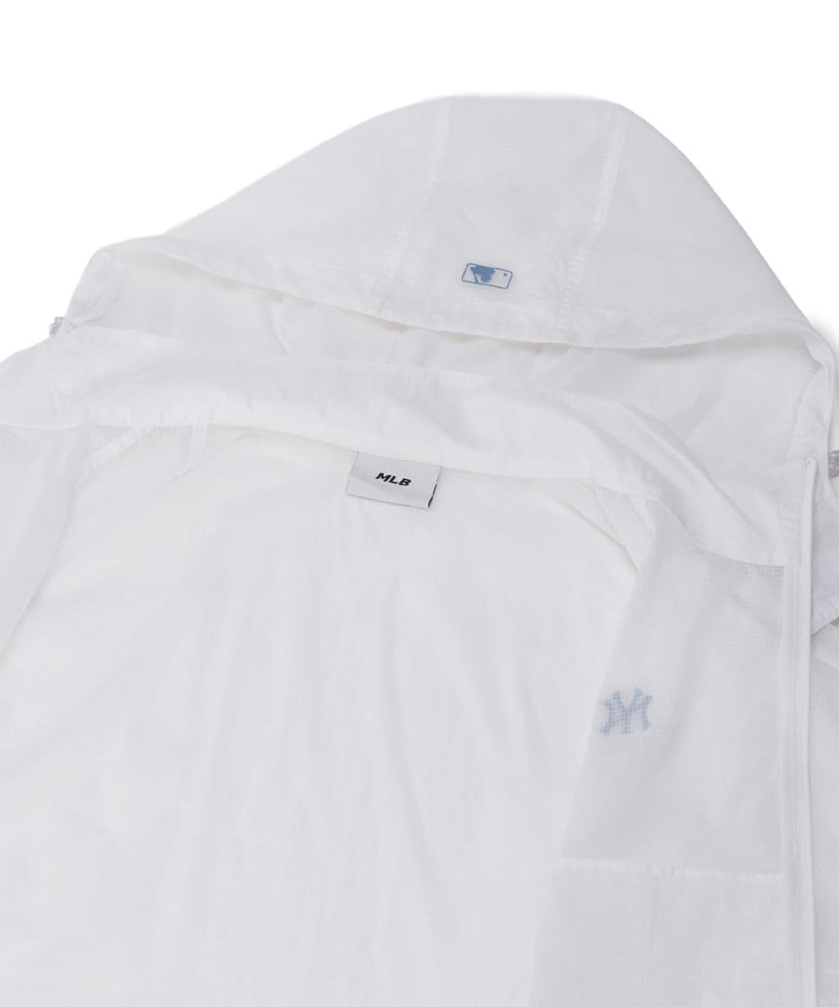 엠엘비(MLB) 여성 스포티브 립스탑 초경량 시스루 바람막이 NY (White)
