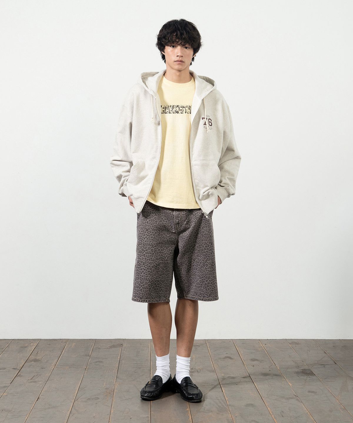 크래키(KRAKKI) [Men] Leopard Shorts_Grey [KR265PMP461]
