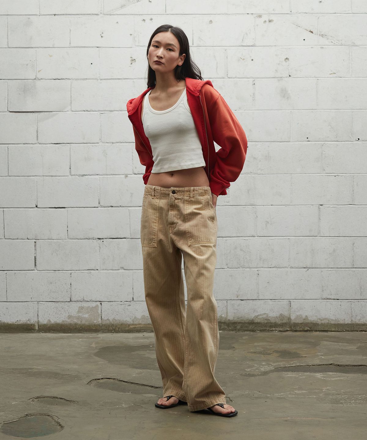 크래키(KRAKKI) [Women] Fatigue Pants_Beige [KR265PWP451]