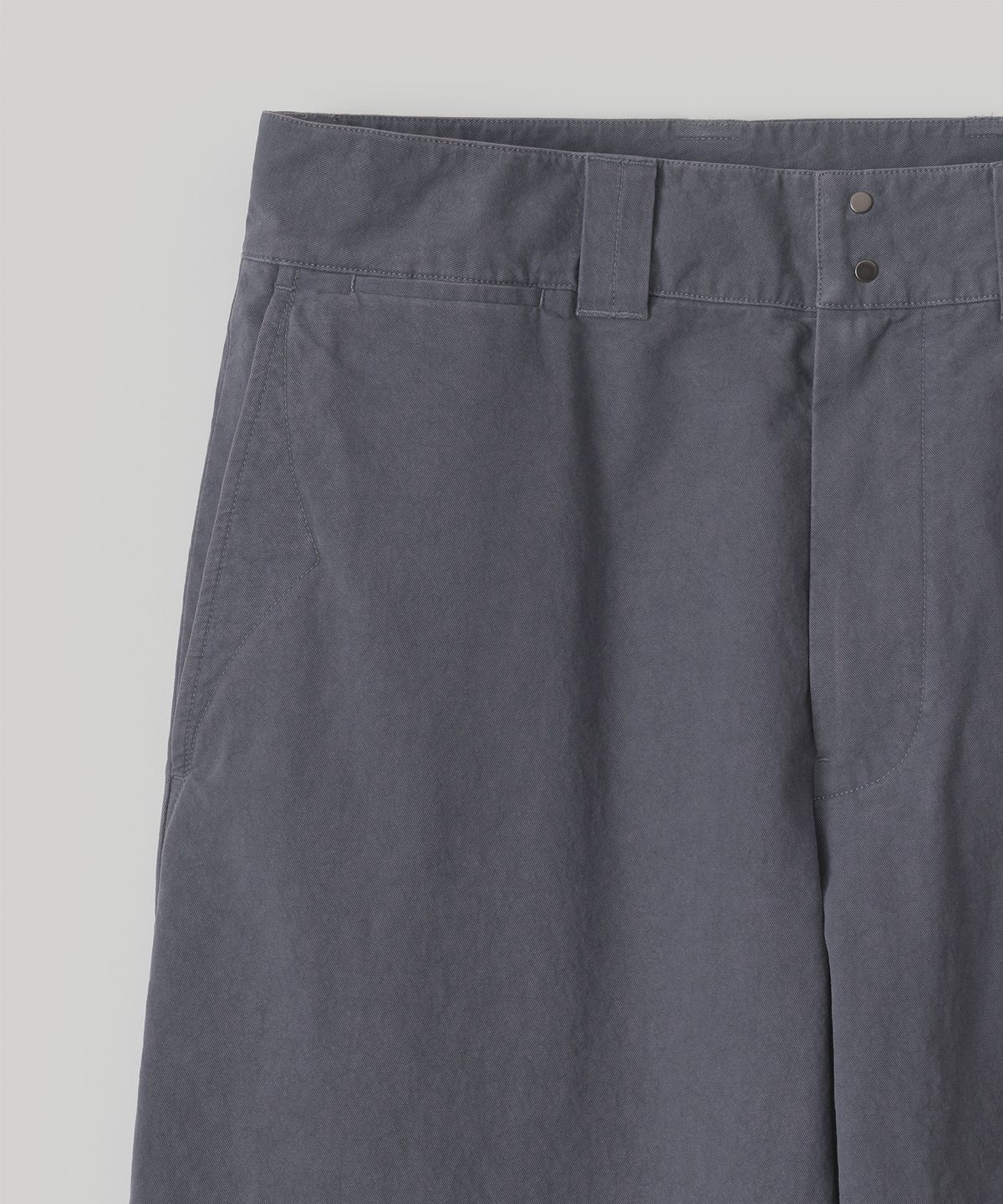 어나더 오피스(ANOTHER OFFICE) [AW] French Officer Pants (Faded Navy)