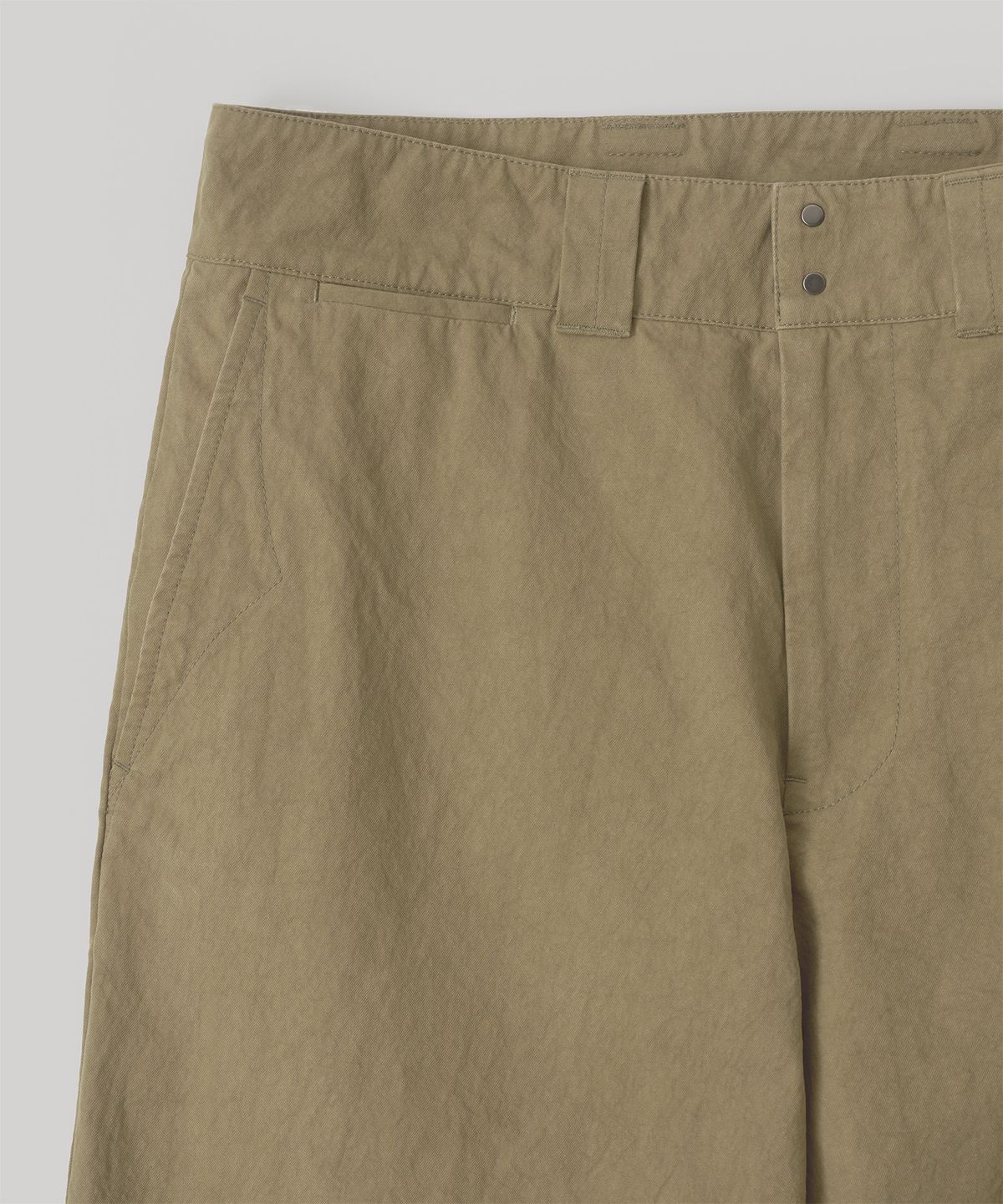 어나더 오피스(ANOTHER OFFICE) French Officer Pants (Deep Khaki)