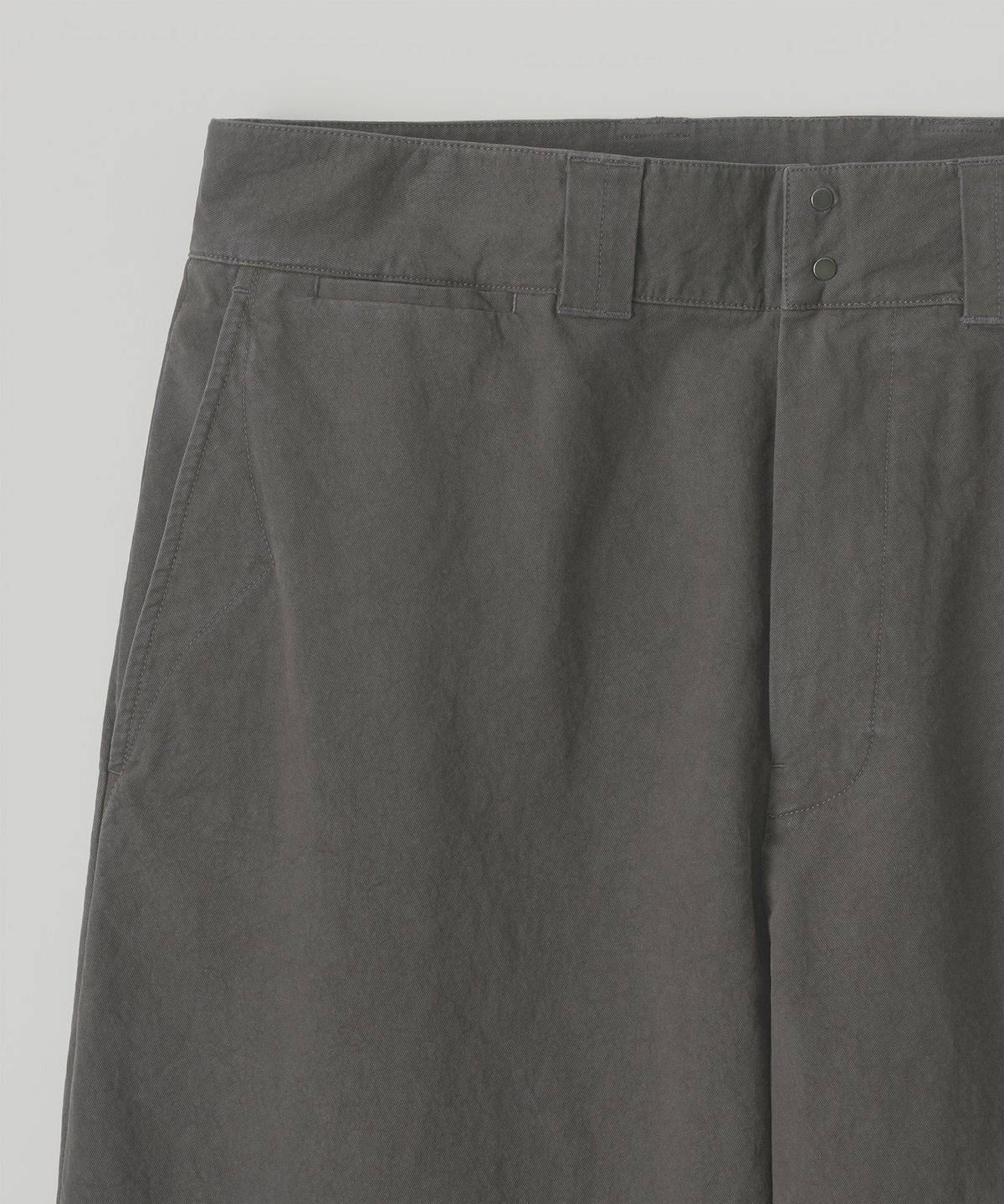 어나더 오피스(ANOTHER OFFICE) French Officer Pants (Charcoal)
