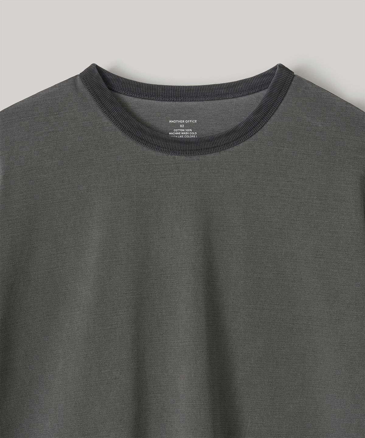 어나더 오피스(ANOTHER OFFICE) Homeboy Garment Ringer Tee (Charcoal)